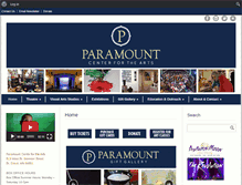Tablet Screenshot of paramountarts.org